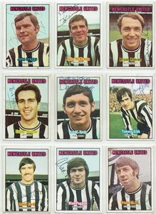 NEWCASTLE 1970 A&BC signed card lot MOCUR GIBB ROBSON McNAMEE CLARK FORD FOGGON - Picture 1 of 2