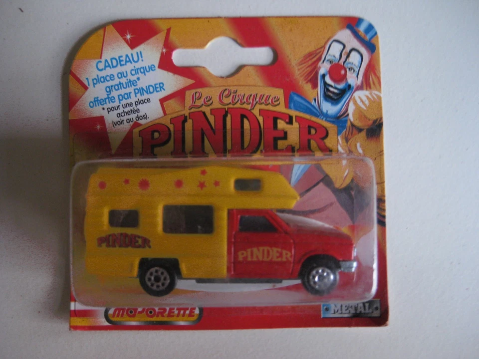 VEHICULE MINIATURE DE MARQUE MAJORETTE - CIRQUE PINDER - CAMPING CAR - Photo 1/1
