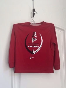 Kids 4T Nike Long Sleeve Red Atlanta Falcons Shirt  - Picture 1 of 4