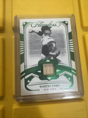 Bate de béisbol Panini impecable recuerdos Whitey Ford pieza lámina verde 2/5 Foto 1 de 4