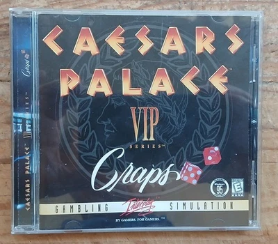 Caesars Palace VIP Series CRAPS PC CD ROM Win 95 Gambling Simulator Game - Image 1 of 3
