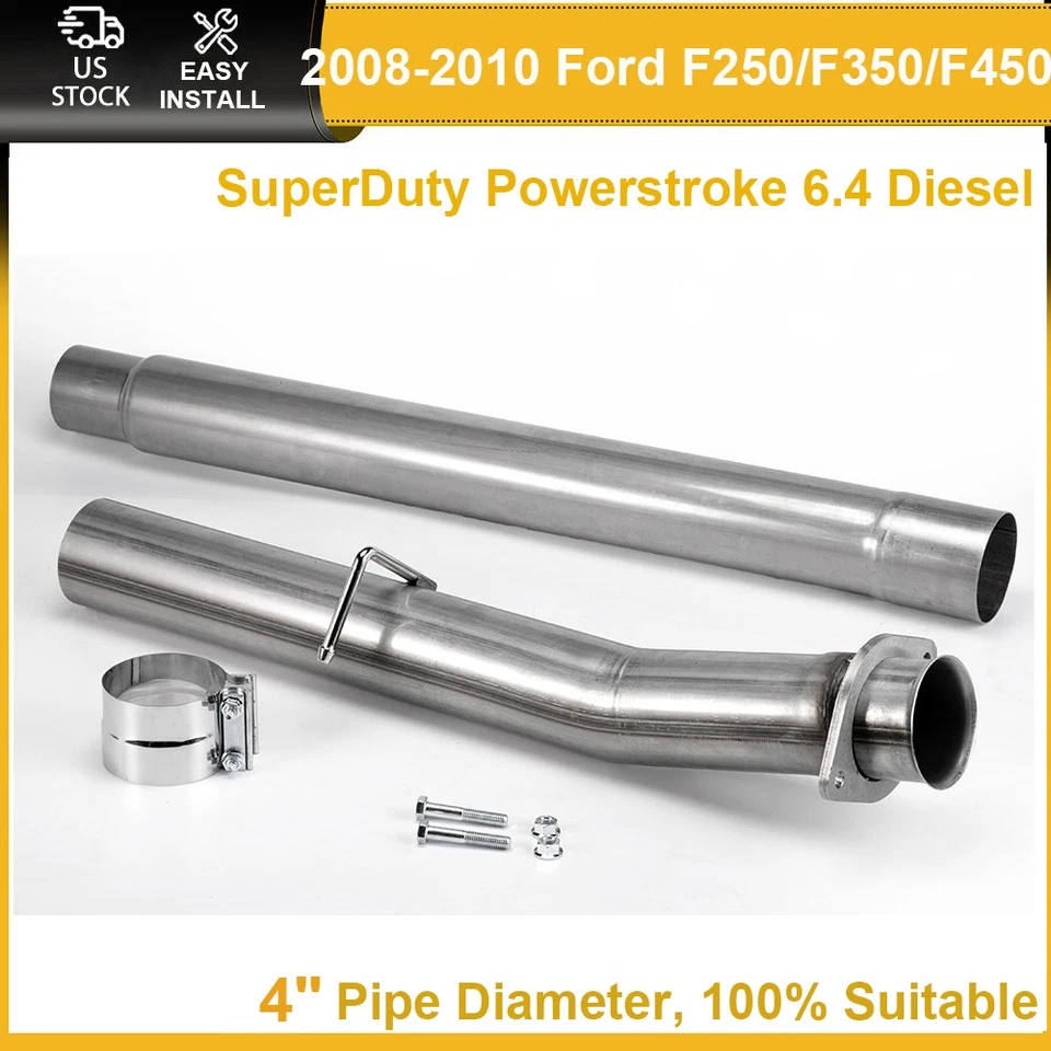for 08-10 F250 F350 Super Duty Powerstroke 6.4 V8 Turbo Diesel Exhaust 4" Pipe Foto 1 de 4