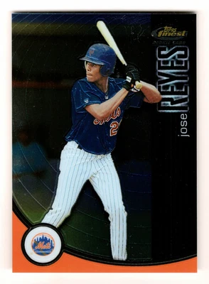2001 Topps Finest Jose Reyes Rookie #084/999 Baseball Card - Mets - Image 1 of 2