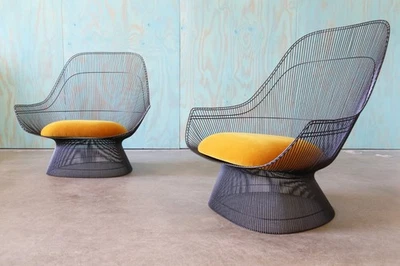 Sillones Warren Platner años 60 para Knoll - Un par Foto 1 de 4