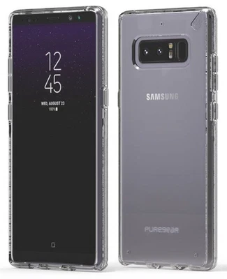 PureGear Clear Slim Shell Case Hard Transparent Cover for Samsung Galaxy Note 8 - Image 1 of 4