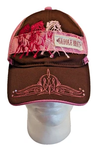 Pink Saddle Brat Women's Baseball Cap One Size Fits All Pink and Brown - Picture 1 of 4