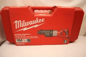 (NEW) MILWAUKEE 6538-21 120V 15A CORDED SUPER SAWZALL RECIP SAW KIT *** - Picture 1 of 14