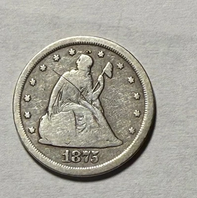 1875 s twenty cent piece - Image 1 of 2