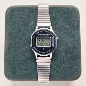 Orologio sovietico ELECTRONICS 5 Elektronika Electronica, LCD digitale vintage quarzo - Foto 1 di 8