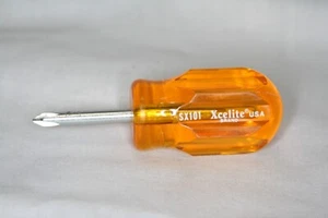 Xcelite SX101 3" Stubby #1 Phillips Screwdriver 1-7/16" Blade Length Free Ship - Picture 1 of 4