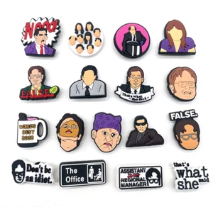 (17) LOT THE OFFICE MICHAEL SCOTT DWIGHT Shoe Clog Charms - Picture 1 of 1
