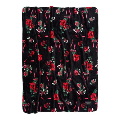 Victoria's Secret Floral Edición Limitada Acogedora Suave Sherpa Manta Tiro 2022  Foto 1 de 4
