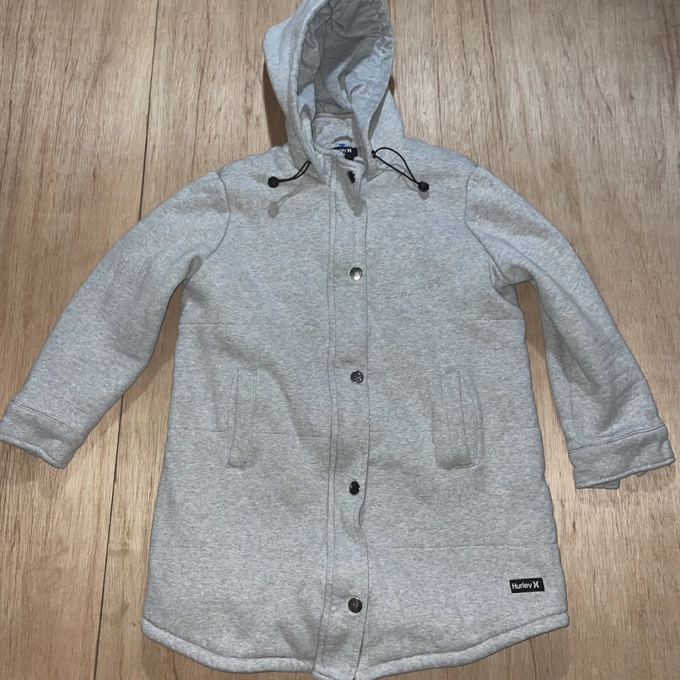 Chaqueta polar para mujer Hurley Heavy Duty gris talla mediana Foto 1 de 4