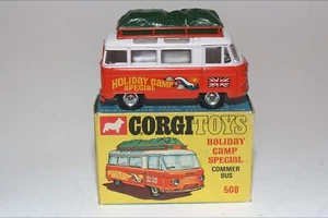 Corgi 508 Commer Holiday Camp Bus, neuwertig in OVP - Bild 1 von 10