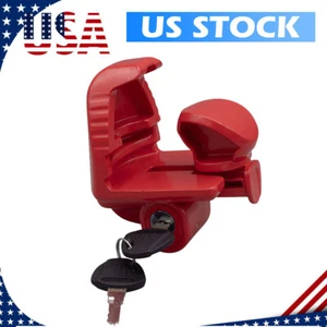 Heavy-Duty Steel Trailer Coupler Lock w/ Key - Fit 1-7/8", 2" & 2-5/16" Coupler - Picture 1 of 8