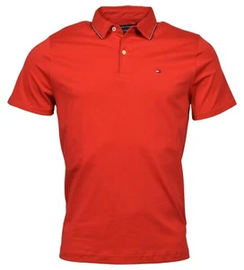Tommy Hilfiger Herren Poloshirt Classic Fit Knit Logo - Rot - XS - Bild 1 von 1