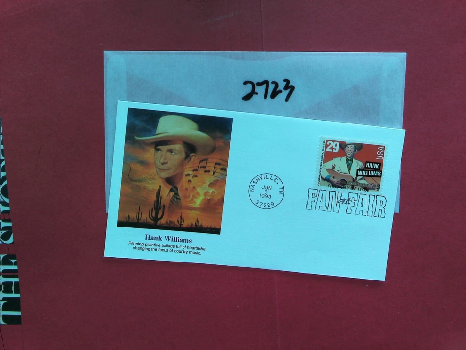 U. S.Stamp FDC- 2723 - Hank Williams - Fleetwood cachet - comb. shipping - Image 1 of 1