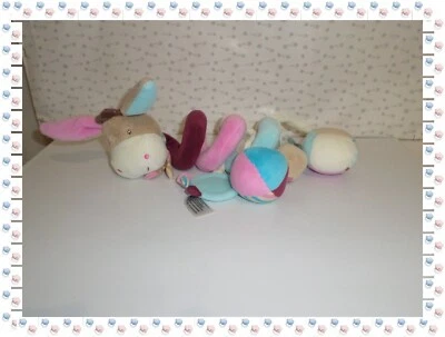 ㉖ - Spirale d'Activités  Cheval Balles Miroir Grelot Tons Pastels Babysun - Photo 1/2