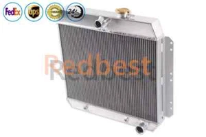 3Row Alu Radiator For 1949-1954 Chevy Bel Air/Fleetline/Styleline Deluxe I6#4954 - Picture 1 of 9