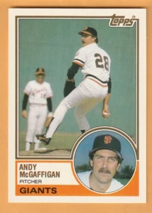Andy McGaffigan Gigantes de San Francisco 1983 Topps negociado #68T Florida Southern - Imagen 1 de 2
