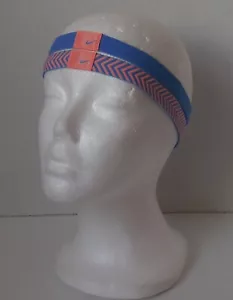 Cinta para el cabello deportiva Nike Chevron 2 piezas para adultos unisex naranja/lívido atómico - Imagen 1 de 7