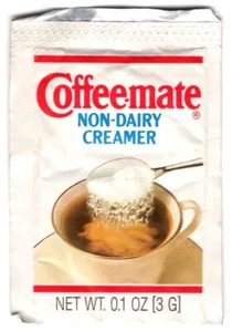 COFFEE-MATE NON DAIRY CREAMER CARNATION CIRCA 1980'S SINGLE SERVE 3 GRAMS - Picture 1 of 2