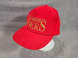 De colección San Francisco 49ers Pana Sombrero Cremallera Correa Trasera Sombrero NFL Annco Taiwán - Imagen 1 de 8