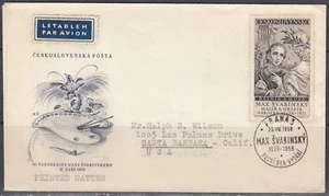 Tschechoslowakei Scott 877 FDC - Max Svabinsky, 85. Geburtstag - Bild 1 von 1