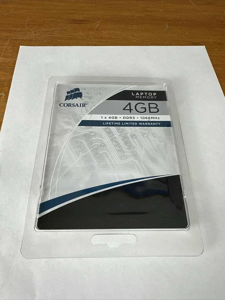 Laptop Notebook CORSAIR 4GB x1 DDR3-1066 CMSA4GX3M1A1066C7 SODIMM Memory Ram New - Image 1 of 4