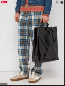 Acne Studios black Baker large patent leather tote Rare!! - Picture 1 of 8