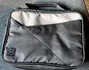 Quaatz Black Bible Cover/Carrying Case Women Men Handles Zippered Pockets NEW - Picture 1 of 11