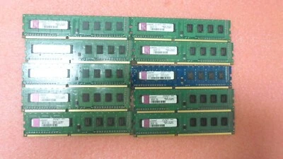LOT OF 10 KINGSTON KTW149-ELD & ACR128X64D3U1333C9 PC3-10600U 1GB DDR3 - Image 1 of 4