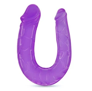 DOUBLE TROUBLE DOPPELDILDO 27 CM LILA DOPPELDILDO MIT REALISTISCHEN ADERN - Bild 1 von 2
