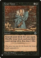 Magic the Gathering MtG  Booster / The List Rare Cruel Tutor