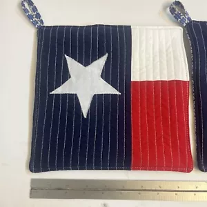 2 Heating Pads Texas Flag 9” New Homemade - Picture 1 of 1