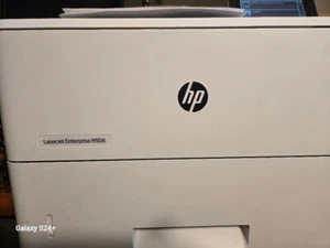 HP LaserJet Enterprise M506x Laser Printer F2A70A GENUINE w/ extra toner. - Picture 1 of 8