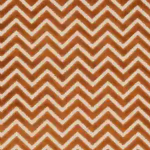Clarke & Clarke Chevron Zig Zag Tessuto di velluto taglio - Prisma Spice 1,90 yd F1243/11 - Foto 1 di 1