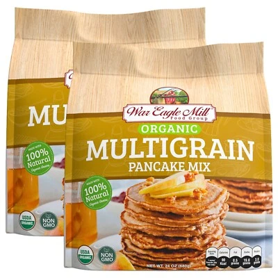 Mezcla orgánica multigrano para panqueques War Eagle Mill, bolsas de 24 oz (paquete de 2) Foto 1 de 4
