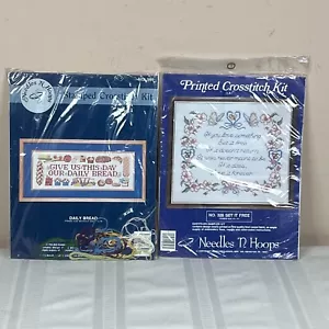 Vintage Nadeln N Hoops Kreuzstich Set Nr. 326 Erbstück Sampler 586 Daily Bread - Bild 1 von 4