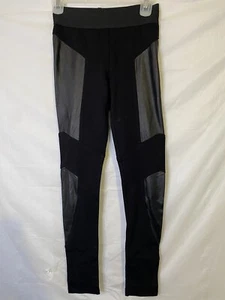 BCBG Maxazria Black Knit Pants With Wide Waist Band Mari Size Xs - Picture 1 of 4