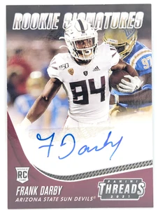 2021 Panini Chronicles Threads Rookie Signatures Frank Darby #TS-FDB (AU, RC) - Picture 1 of 2