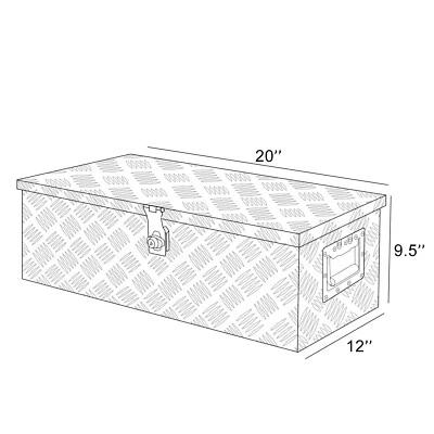 26" 29" 36" 39" Pickup Truck Bed Trailer Storage Tool Box Underbody + Lock Key - Image 1 of 4