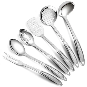 Berglander Stainless Steel Kitchen Utensils Set 6 Pcs Cooking Utensil Sets - Picture 1 of 8