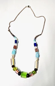 Collar 925 con cuentas de cristal de Murano y cristal de Swarovski - Imagen 1 de 10