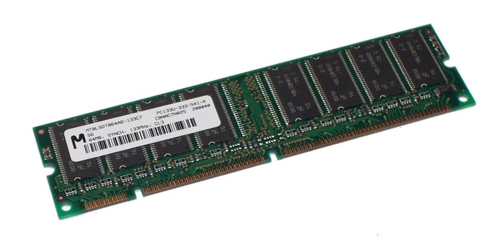 Micron MT8LSDT864AG-133C7 64MB Desktop RAM Memory - Image 1 of 1