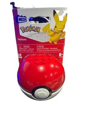 MEGA POKEMON PIKACHU 16 PCS SET NEW SEALED POKEBALL SET TOY KIT 2023 - Image 1 of 4