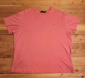 Polo Ralph Lauren 2XB/2TG Men's T-shirt Pink Short-sleeve  - Picture 1 of 7