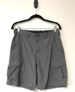 Short REI Sahara Cargo Taille Medium 9" Entrejambe Gris UPF 50 Poches Dos Élastique - Photo 1/17
