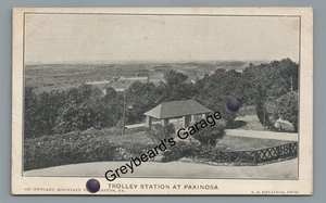Trolley Station Paxinosa Easton PA Northampton County Pennsylvania Postkarte - Bild 1 von 2