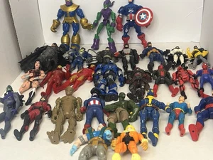 Superhelden Actionfigur Marvel und DC gemischt lose Figuren Konvolut 28 Figuren - Bild 1 von 12